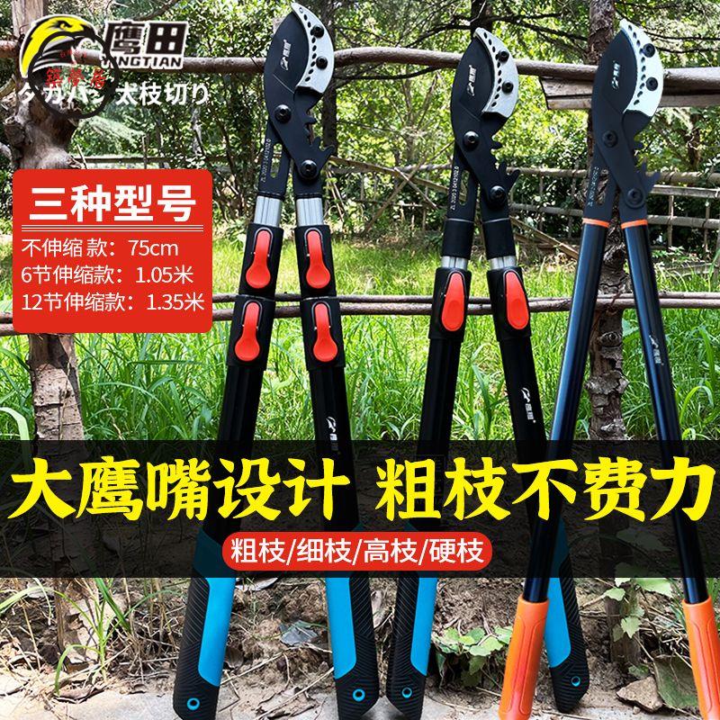 工廠直銷 特惠/免運 果樹剪 園林修剪刀 剪果神器 日本進口新款鷹田粗枝剪超長家用伸縮粗樹專用剪刀果樹剪園林剪刀特惠/全館折扣 售後保障 免運 店長推薦m5422