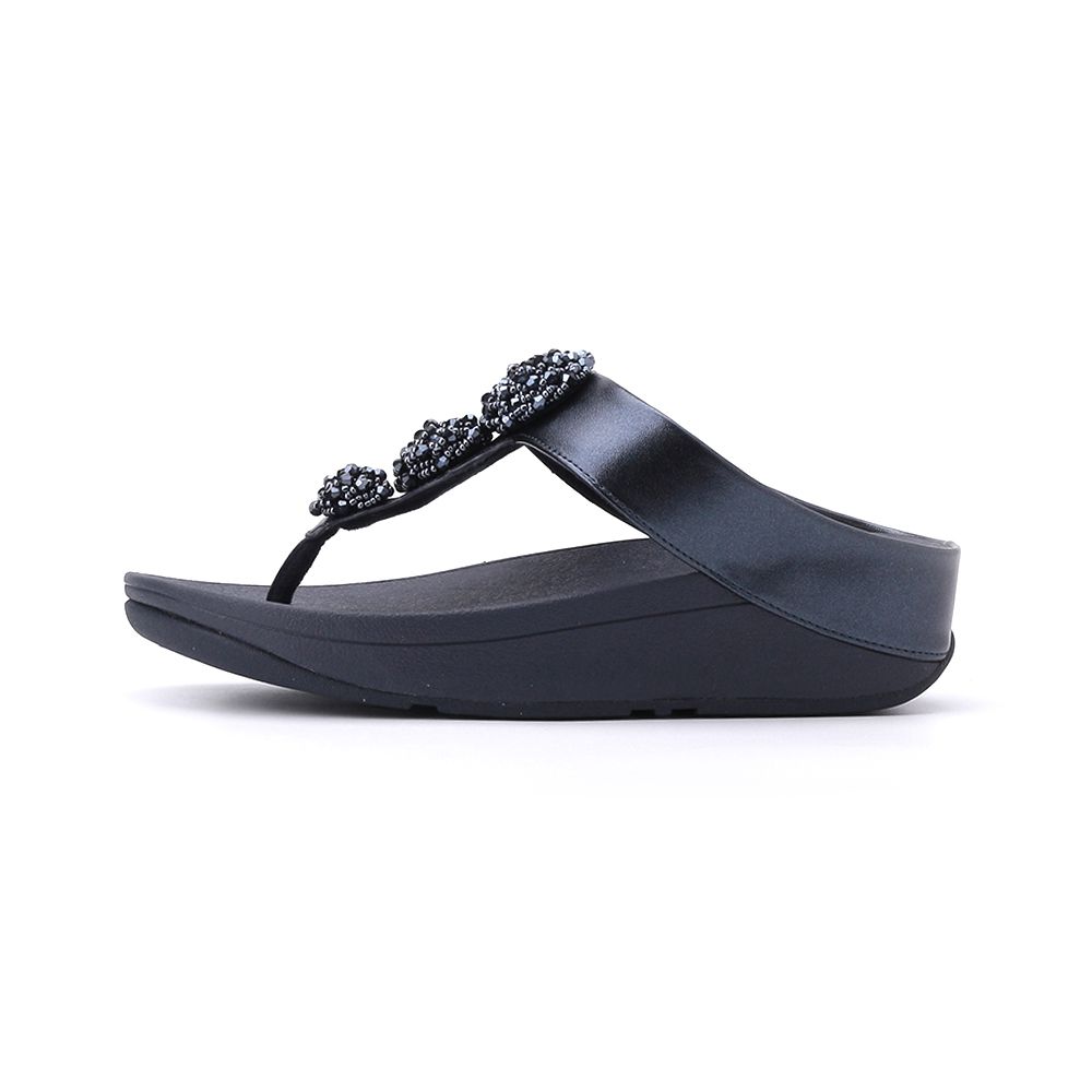FITFLOP FINO 珠扣夾腳拖鞋 海軍藍 621200015505 女鞋