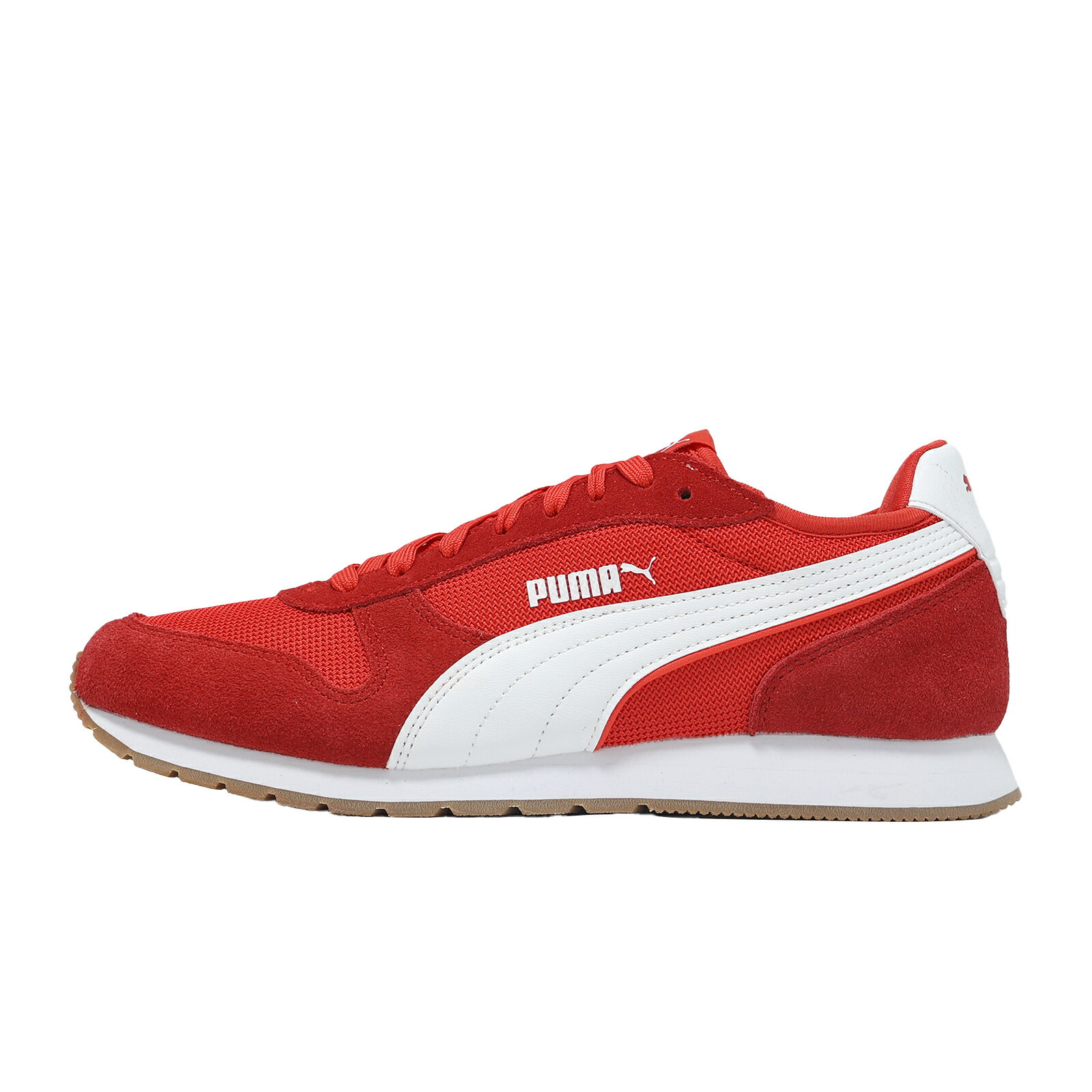 Puma 休閒鞋 ST Miler 男鞋 女鞋 紅 白 麂皮 復古 拼接 板鞋 401622-09