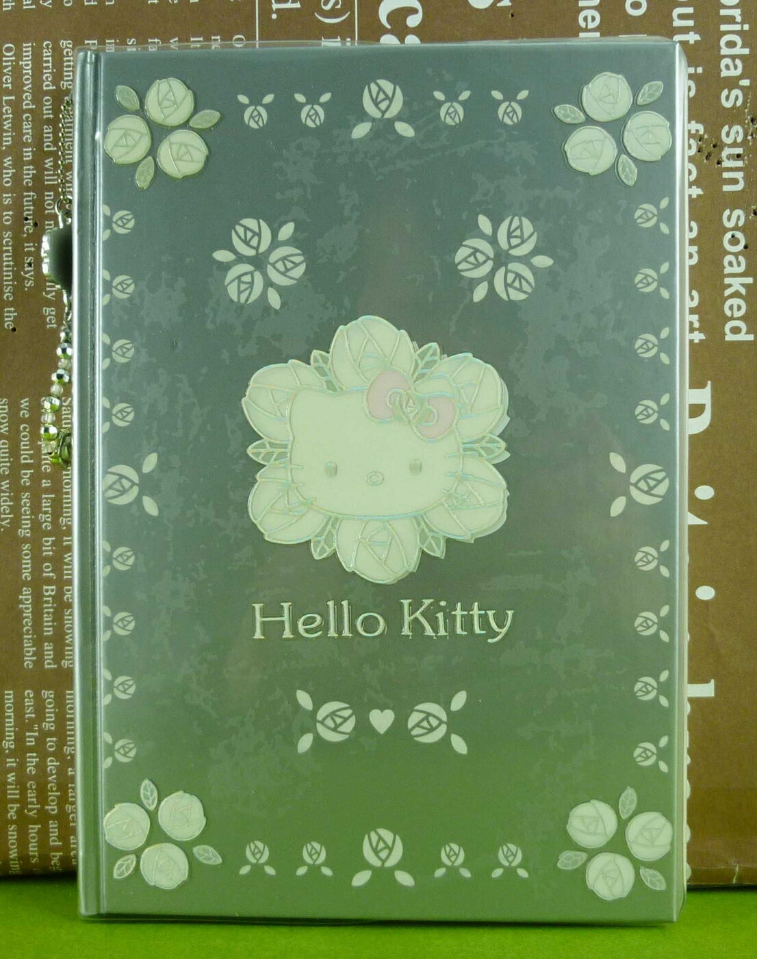 【震撼精品百貨】Hello Kitty 凱蒂貓 筆記本 蕾絲 銀色【共1款】 震撼日式精品百貨