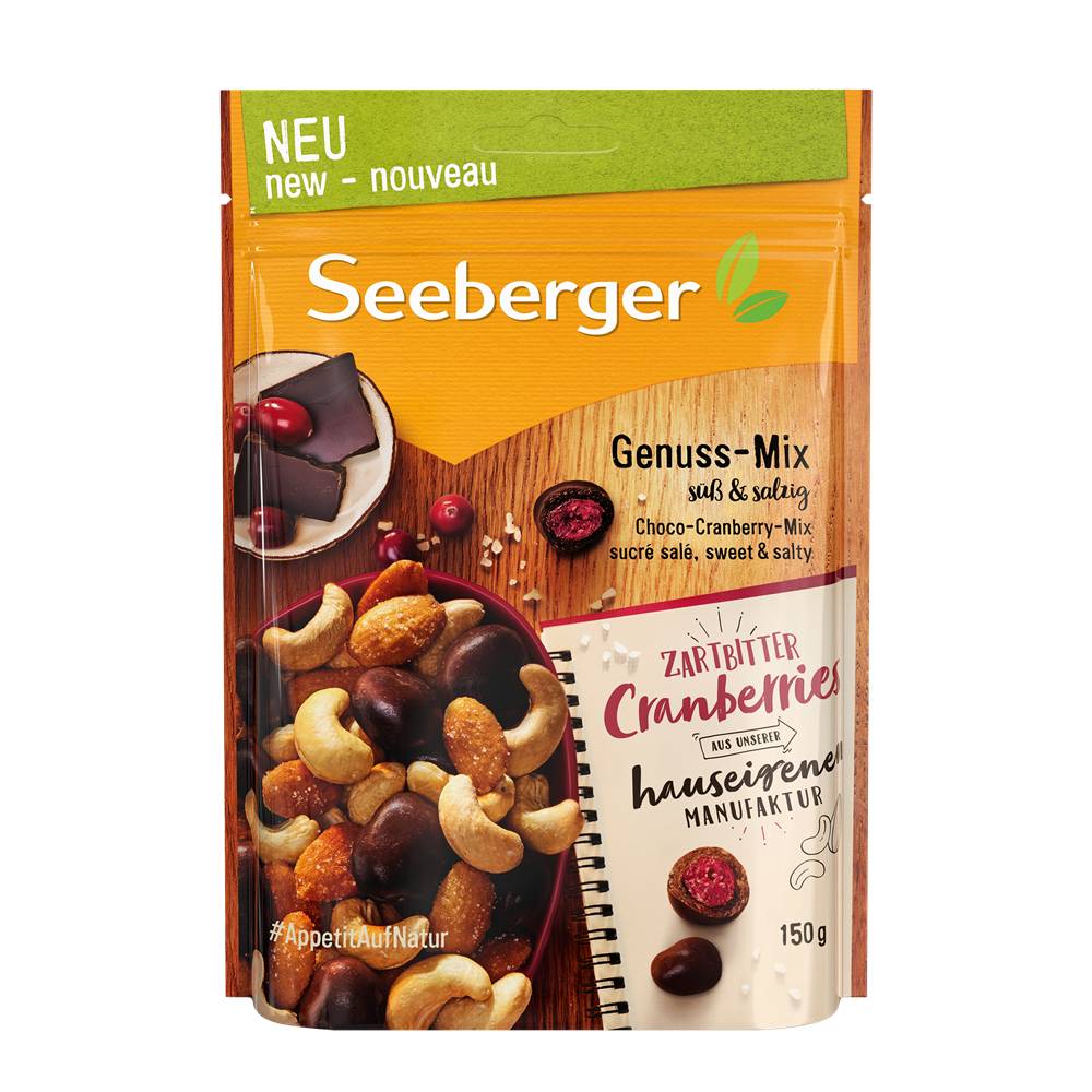 Seeberger喜德堡 蔓越莓可可球堅果 150g/包