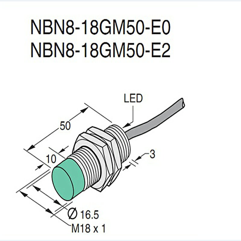 倍加福金屬接近開關M18(NPN)NBN8-18GM50-E2/E0(PNP直流三線常開) | 協貿國際日用品生活11館 | 樂天市場Rakuten