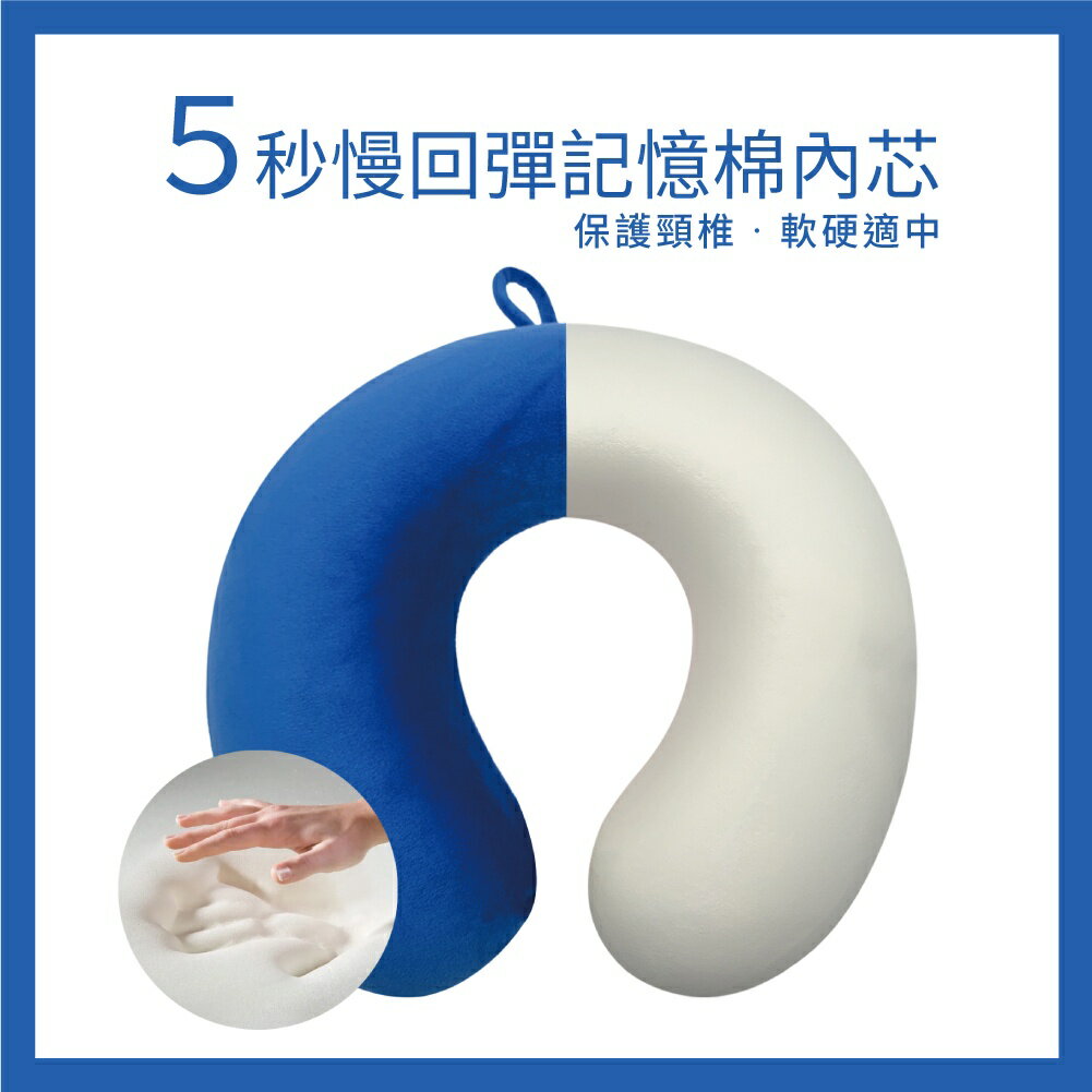 U型記憶棉頸枕｜護頸枕｜脖子靠枕｜飛機枕｜午睡枕｜汽車頭枕｜透氣慢速回彈 3