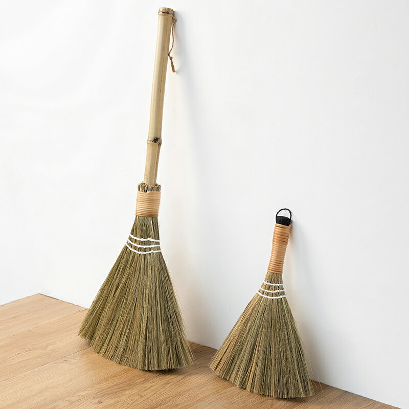 進口掃地掃帚木地板軟毛笤帚家用地面窗臺頭發清潔工具芒草掃把