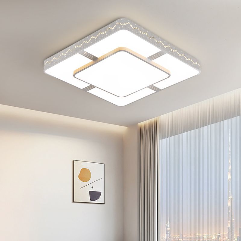 客廳燈2022新款簡約現代LED吸頂燈方形臥室餐廳全屋燈具套餐安裝