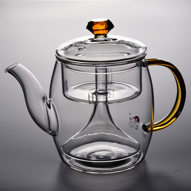 加厚耐熱全玻璃蒸茶壺普洱茶煮茶壺燒水電陶爐茶具過濾花茶泡茶壺