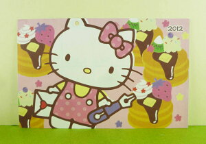 【震撼精品百貨】Hello Kitty 凱蒂貓 卡片-鬆餅粉 震撼日式精品百貨