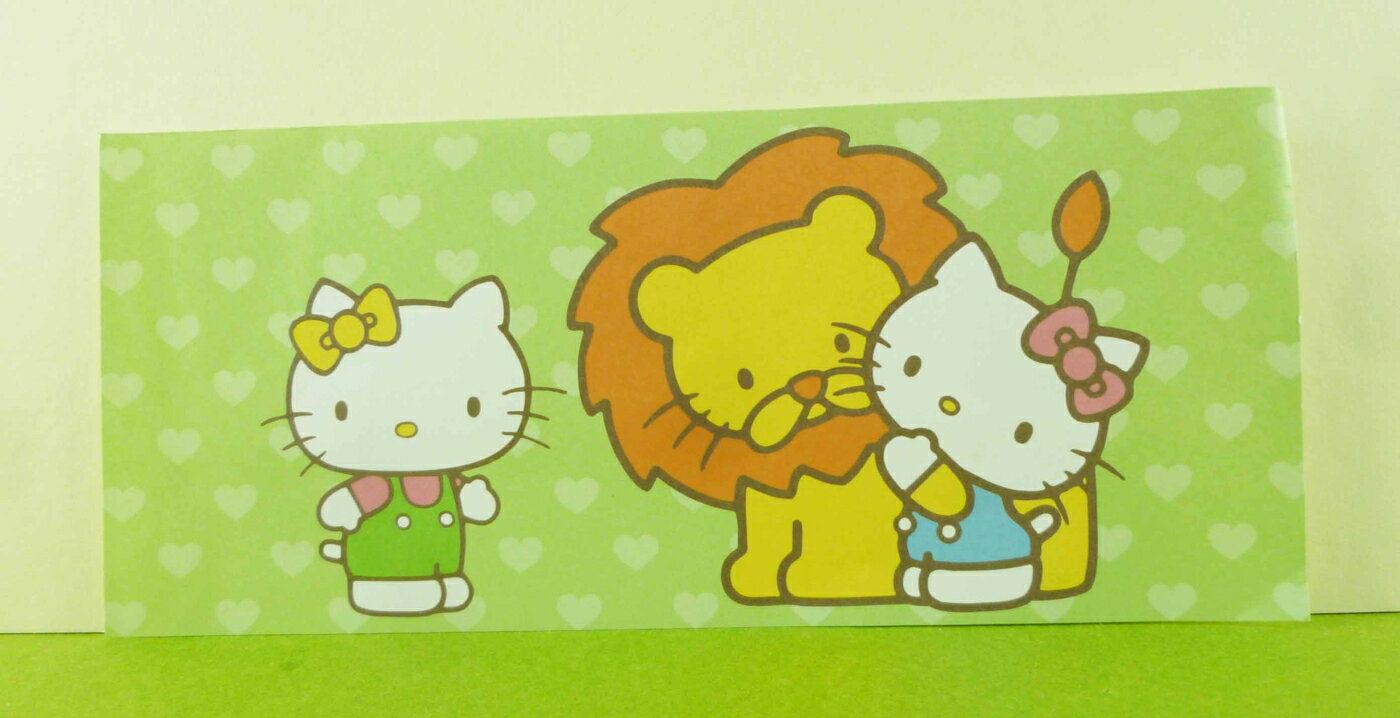 【震撼精品百貨】Hello Kitty 凱蒂貓 卡片-獅子綠 震撼日式精品百貨
