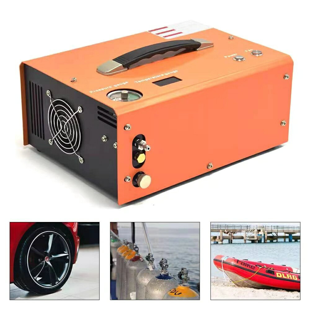 【可開發票】限時下殺 12伏車載高壓打氣泵30mpa110v高壓打氣機充氣泵30mpa高壓打氣筒40mpa 2