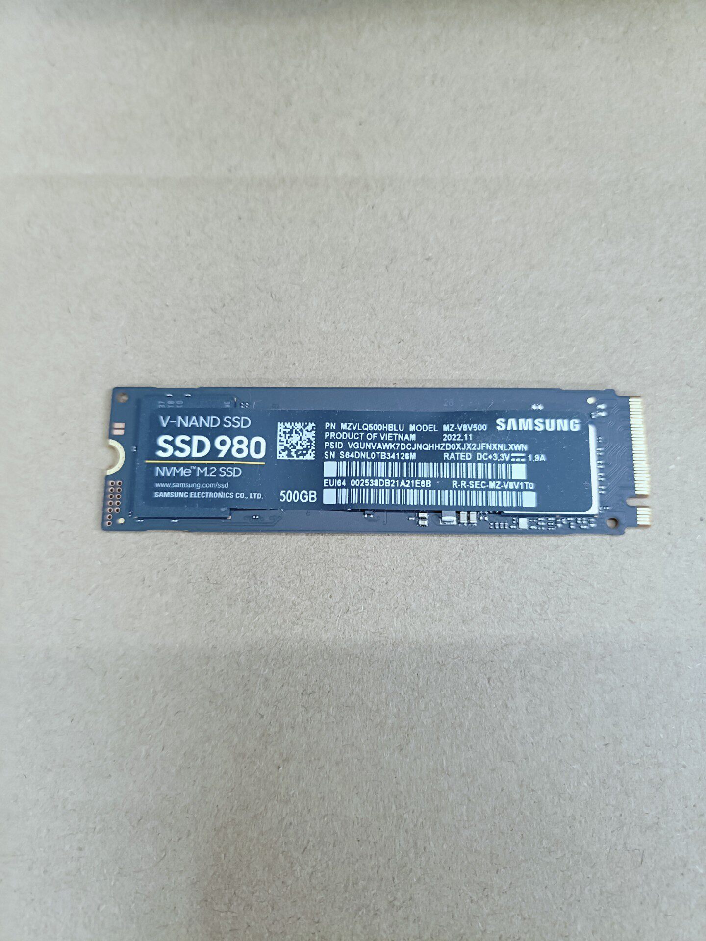 【台灣現貨】三星980 500G NVME M.2 SSD固態硬碟 高速讀寫 遊戲辦公 筆電升級 實物拍攝 品質保證