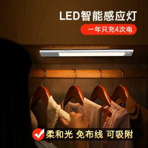 電池分離式微波感應燈 可調色溫櫥柜燈 大容量電池感應衣柜燈條