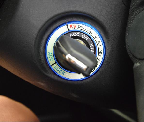 長安CS15 cs35 cs75 CS55 cx70逸動鑰匙孔一鍵啟動夜光圈改裝飾貼 3