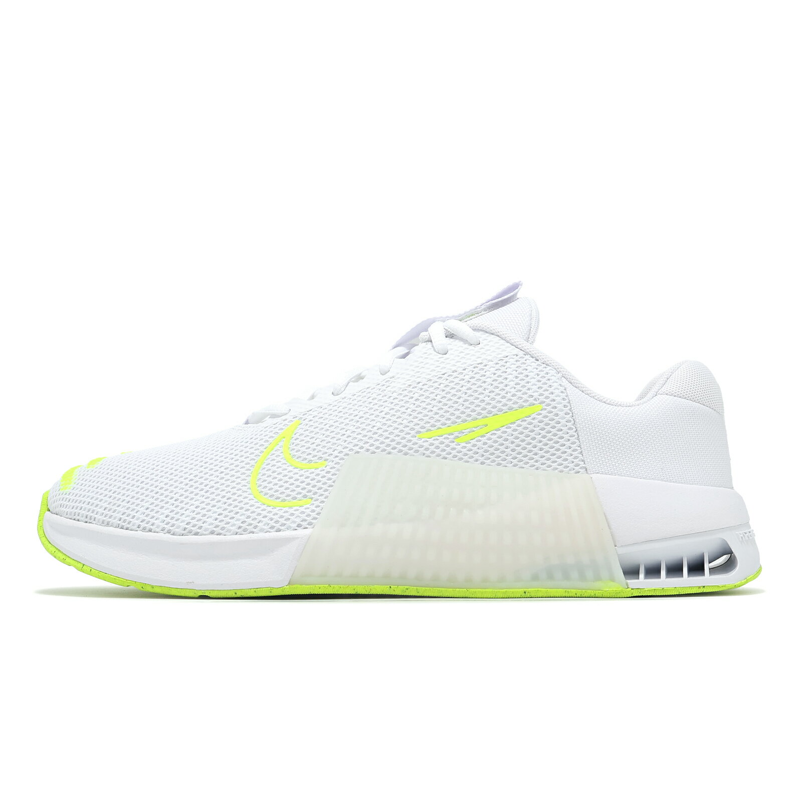Nike 訓練鞋 Metcon 9 男鞋 白 螢光綠 健身 重訓 穩定 運動鞋 DZ2617-104