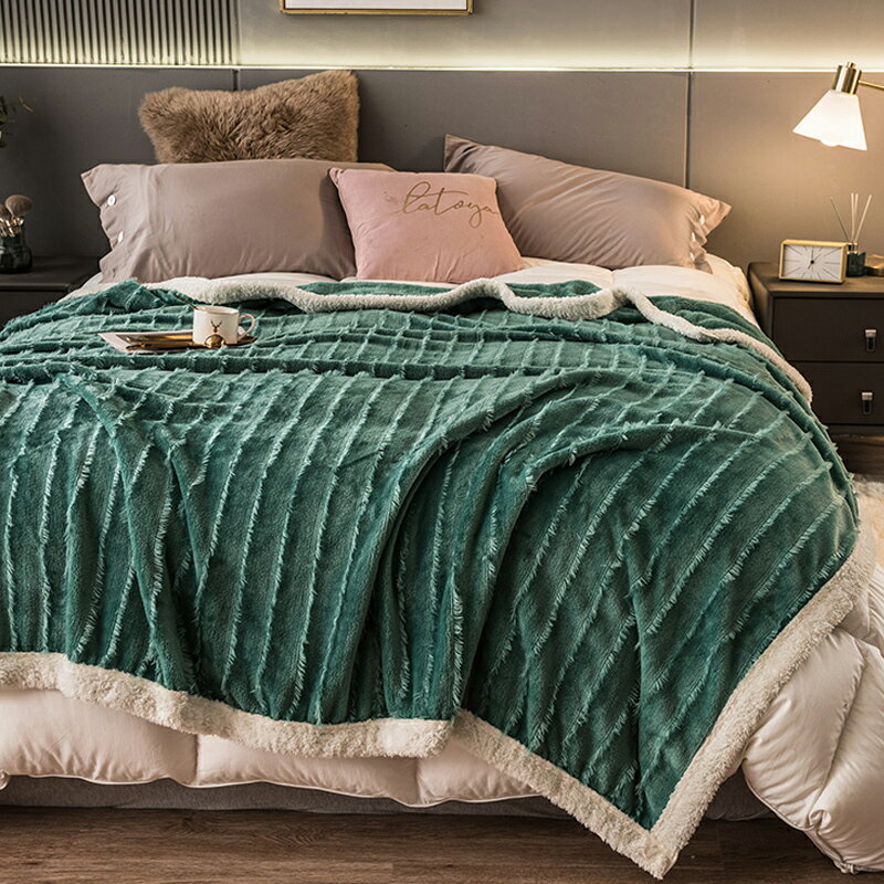 法蘭絨毛毯子墊冬季天鋪床牛奶絨珊瑚絨毯毛絨床單人加厚保暖被子