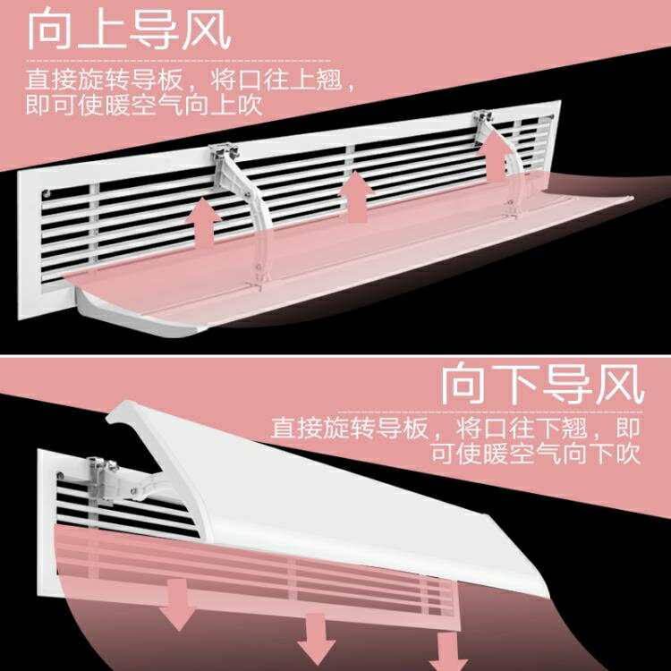 中央空調擋風板遮風板風管機冷暖氣出風口擋板防直吹導風板罩通用