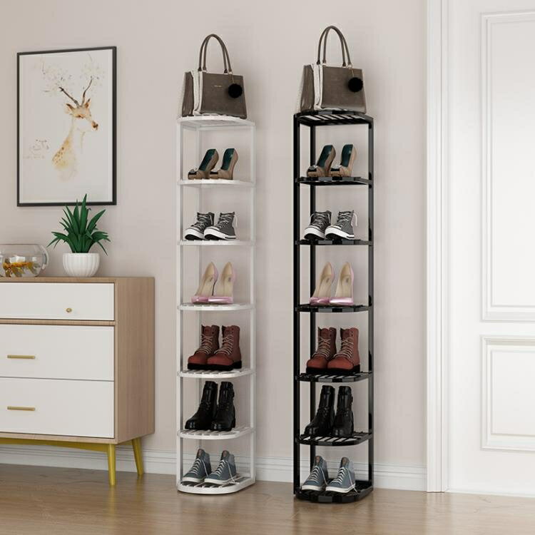 鞋架窄小簡易門口迷你鞋架家用室內好看小型多層夾縫鞋架子小號放