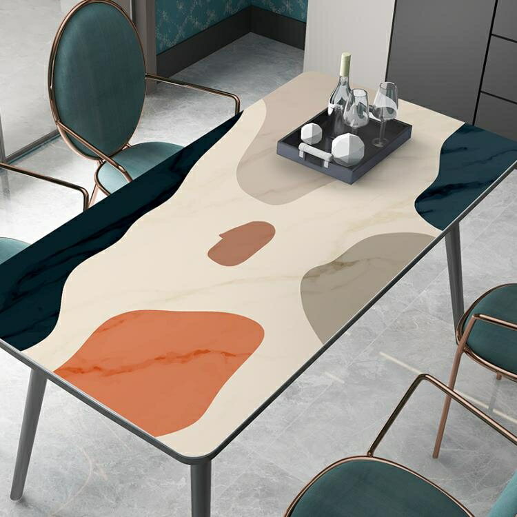 【硅膠桌布】餐桌電視柜茶幾墊現代北歐pvc防水防油免洗防燙桌墊