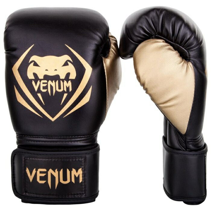 『VENUM旗艦館』16oz VENUM Contender～競爭者拳擊手套～VENUM高CP拳套 黑金1109126