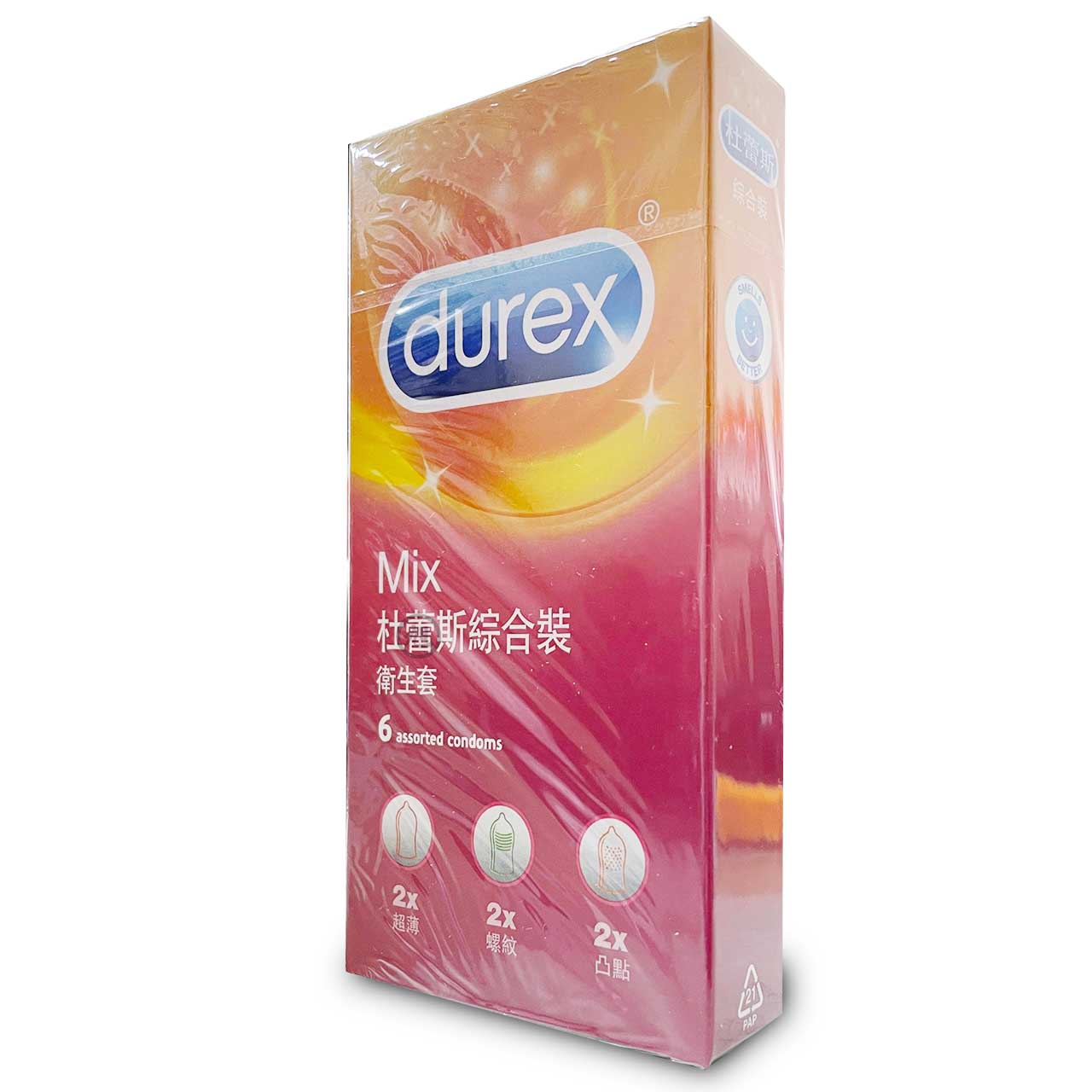 【Durex】杜蕾斯綜合裝衛生套 6入/盒(8321)*健人館EC*