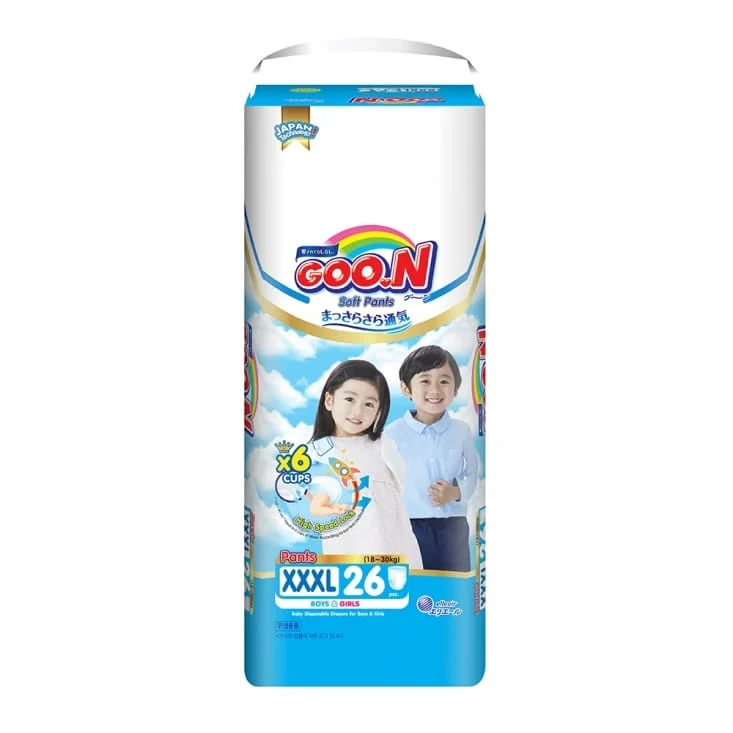 日本大王GOO.N褲型 紙尿褲 國際版 輕薄舒爽 /箱購(M/L/XL/XXL/XXXL) 4