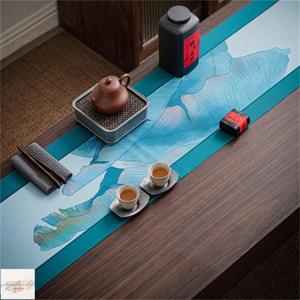中式茶席 桌旗 防水牛津布 布藝桌旗 茶旗 茶道 茶布墊