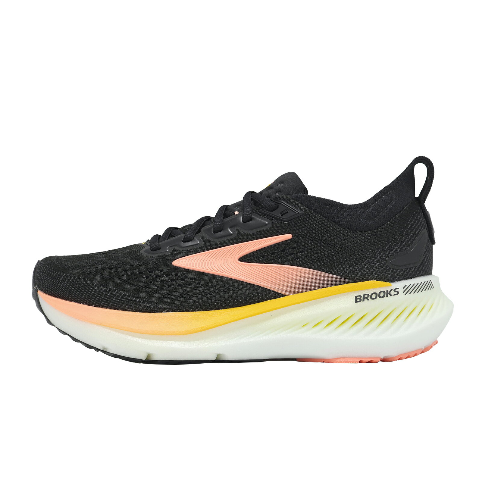 Brooks 慢跑鞋 Glycerin GTS 23 女鞋 黑 橘 甘油系列23代 氮氣 1204921B072
