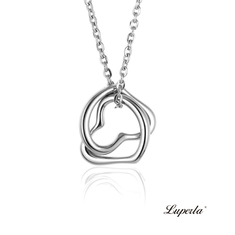 L&H Luperla 一生的摯愛 Hearts of both 純鋼浪漫禮物項鍊 (16mm)｜送禮精選｜指定卡滿5千回饋10%