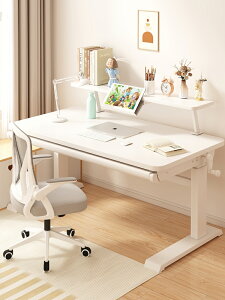 電腦桌可升降臺式書桌家用兒童學習桌小戶型臥室簡易學習辦公桌子