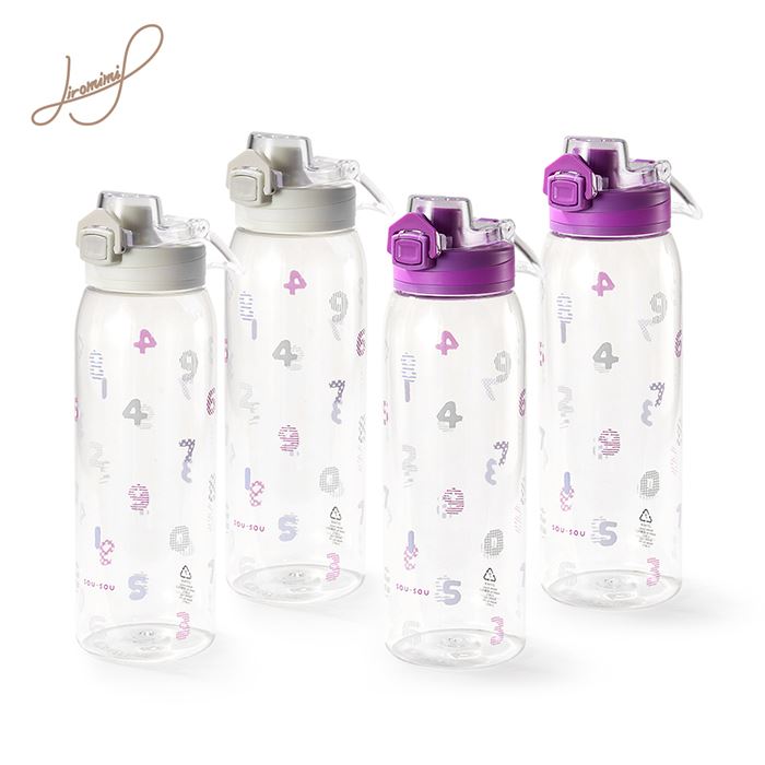現貨 SOU SOU sousou 透明隨身瓶4入組 900ml 一鍵彈蓋 側邊活動式手提把可提取設計 7-11 711