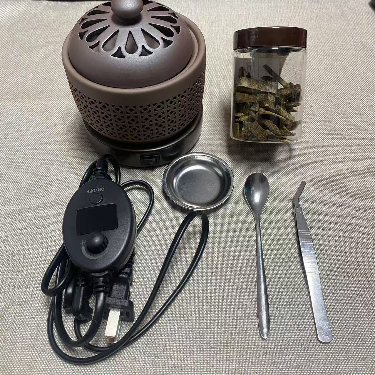 【可打統編 超低價】奇楠沉香專用電子香薰爐可定時調溫熏香加熱香粉香精油香塊 0