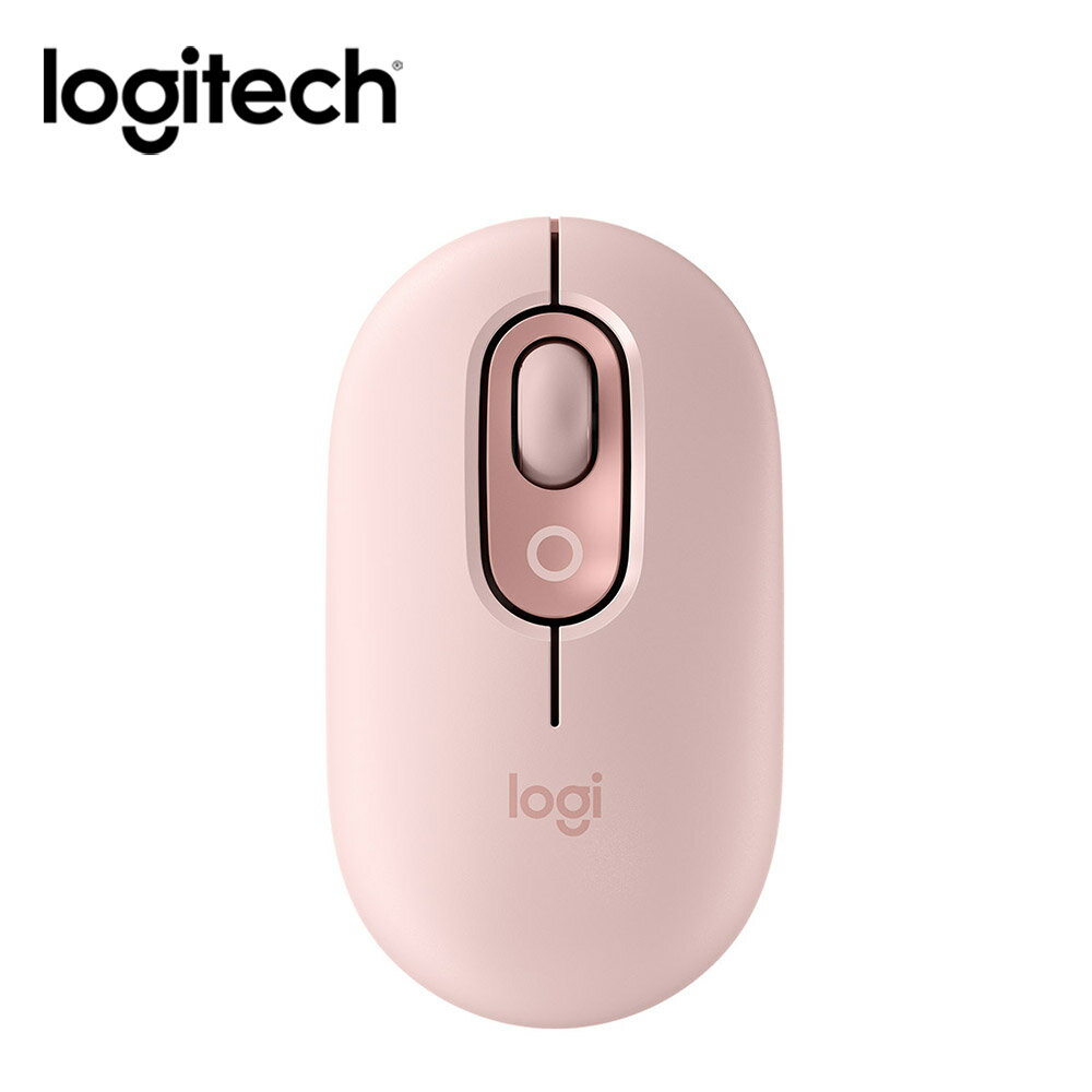 【Logitech 羅技】POP MOUSE 無線藍芽滑鼠 - 玫瑰粉【三井3C】