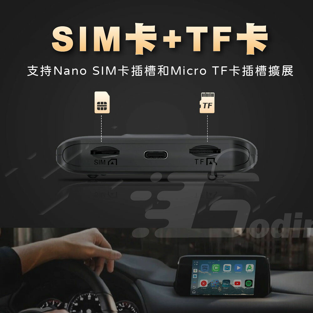 Godimento carplay轉安卓智慧車盒 | 支援SIM&TF雙卡 即插即用Aibox CA481 Android車機 | 車載安卓盒 適用大部分車款