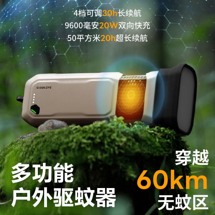 免運 可開票 素樂戶外便攜式電子驅蚊器防蚊蟲強力滅蚊子家用露營照明手機充電