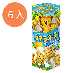 LOTTE 樂天 小熊餅-牛奶 37g (6入)/組【康鄰超市】