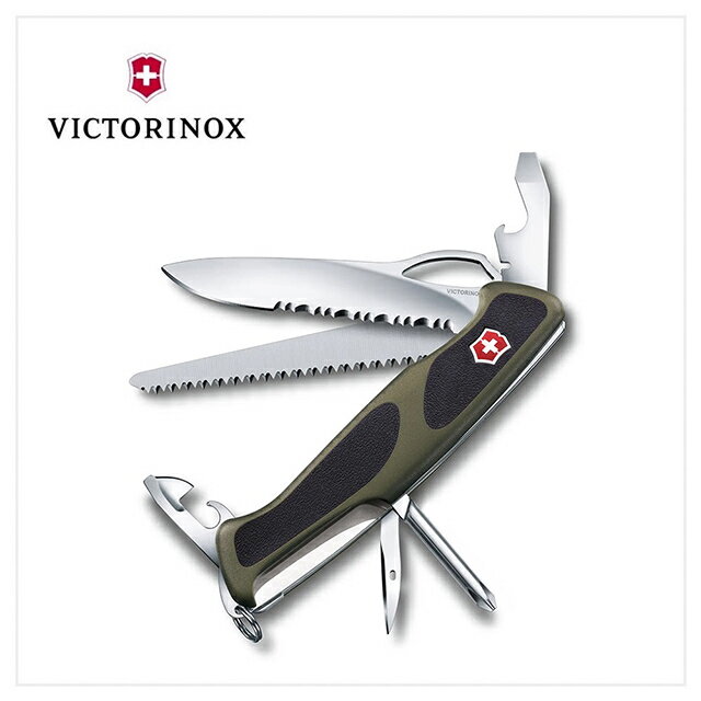 VICTORINOX 瑞士維氏 瑞士刀 Ranger Grip 178 12用/130mm/黑綠 0.9663.MWC4