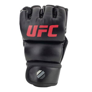 UFC-MMA 露指格鬥/自由搏擊訓練手套-7oz-黑-S/M