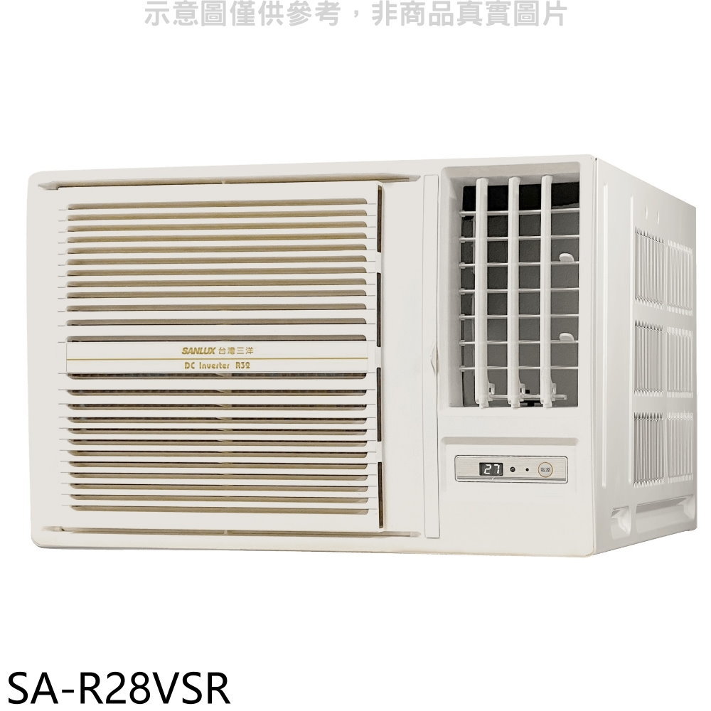 APP下單4%點數★SANLUX臺灣三洋【SA-R28VSR】R32變頻右吹窗型冷氣(含標準安裝)