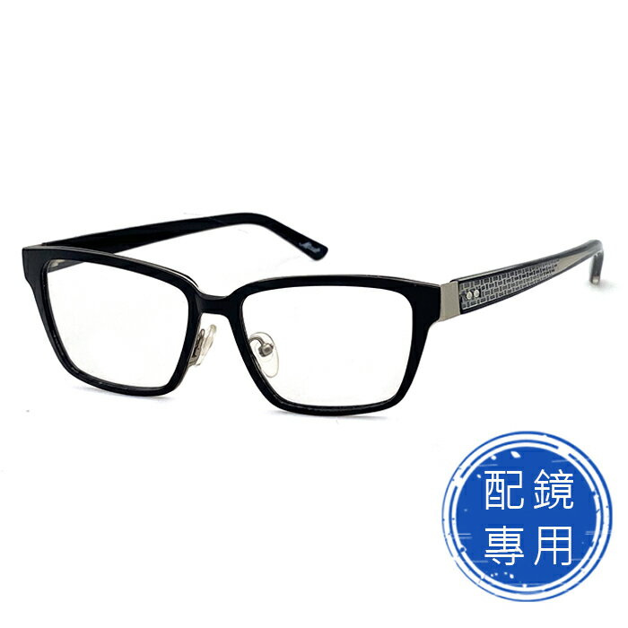 光學眼鏡 知名眼鏡行 (回饋價) - 經典黑框系列 薄鋼鏡框+TR複合材質鏡腳 15266光學鏡框 (複合材質/全框)