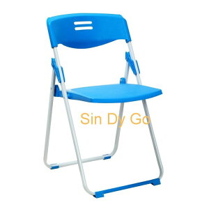 【鑫蘭家具】玉玲瓏藍色折合椅H79cm 洽談椅 上課椅 收納折合椅