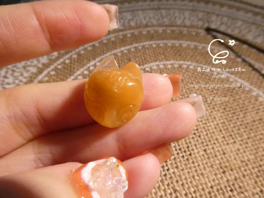 黃兔毛狐狐 黃兔毛 水晶飾品  晶晶工坊-love2hm 46212 0