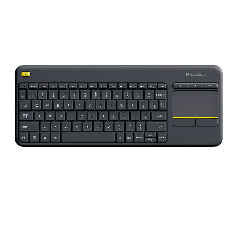 羅技K400 Plus 無線鍵盤 觸控板鍵盤 HTPC 電腦電視 客廳使用 黑色 白色 優聯技術 0