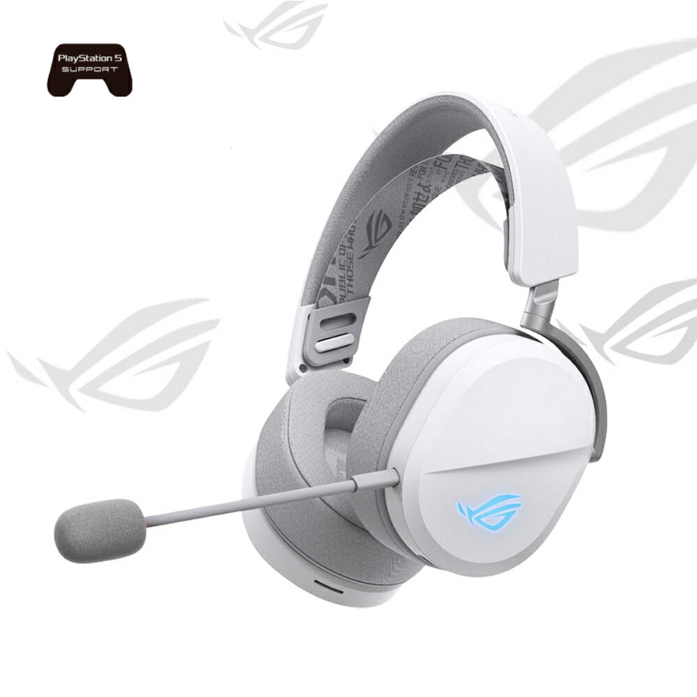 【ASUS 華碩】ROG Pelta 無線電競耳機 白色【三井3C】