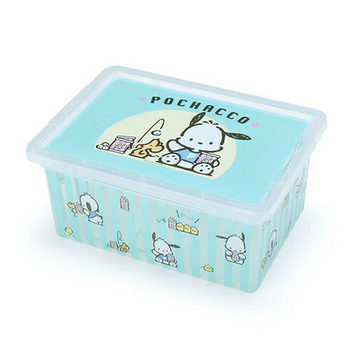 【震撼精品百貨】Pochacco 帕帢狗 三麗鷗 帕帢狗透明置物盒/收納盒#26159 震撼日式精品百貨