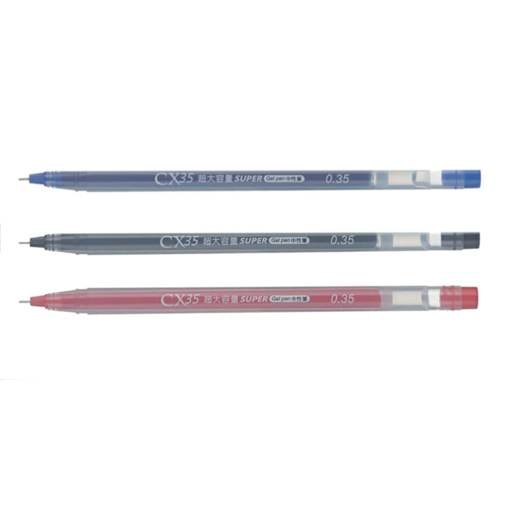 【史代新文具】三燕COX CX35  0.35mm 超大容量細字中性筆/原子筆 (1盒12支)