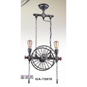 金色年代 工業風 復古 風扇 吊燈 經典 GA-72976 吊燈 餐廳 氣氛 咖啡廳 酒吧 (A Light) 0