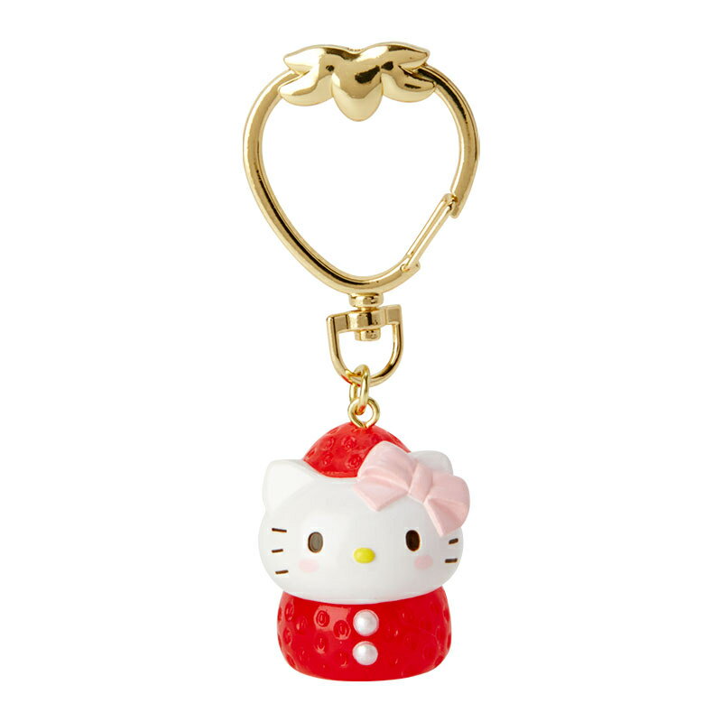 【震撼精品百貨】Hello Kitty 凱蒂貓 三麗鷗 KITTY 草莓造型吊飾/鑰匙圈-紅#24341 震撼日式精品百貨