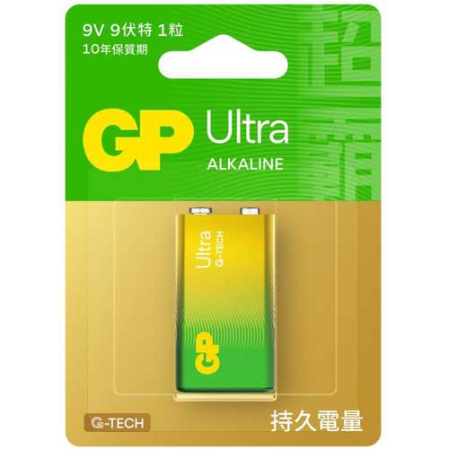 GP 超霸 Ultra鹼性電池 9V 1入