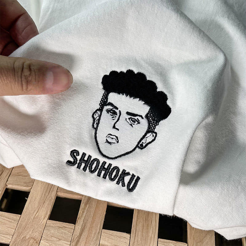 灌籃高手頭像刺繡純棉上衣