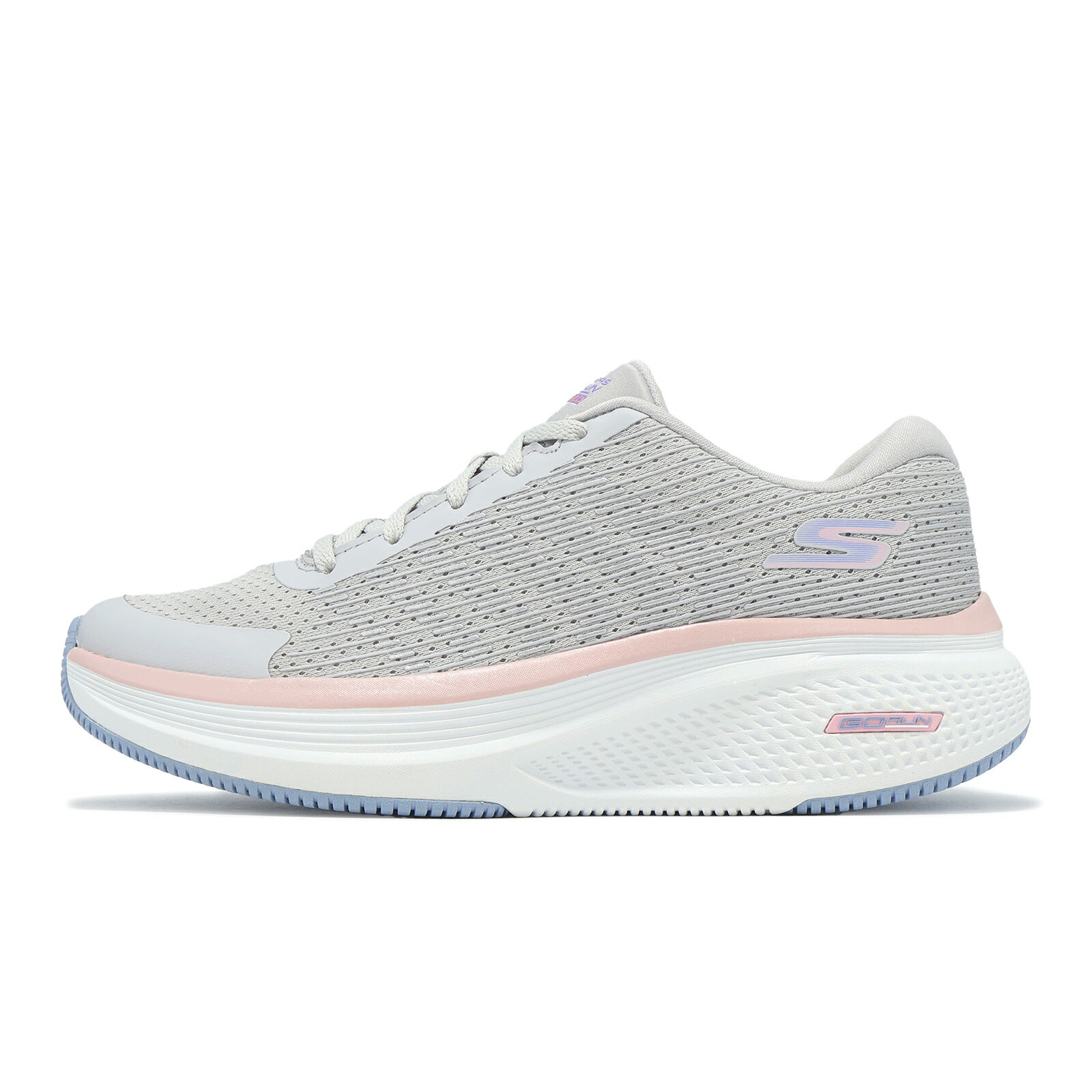 Skechers 慢跑鞋 Go Run Elevate 2.0-Badric 女鞋 灰 粉紅 緩衝 運動鞋