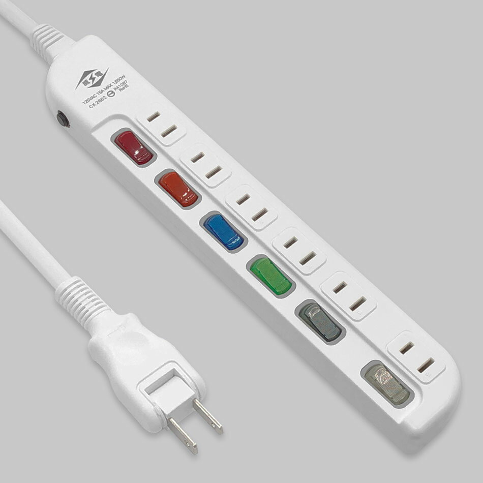 威電 Weitien CK2662 6開6座2孔 電源延長線 臺灣製造 15尺